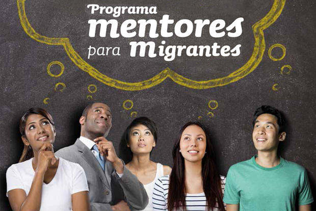 Imagem do folheto Mentores para Migrantes